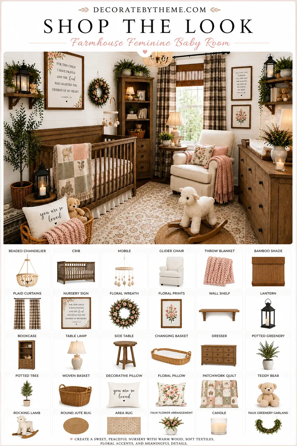 Farmhouse Feminine Bathroom Decor Shop the Look