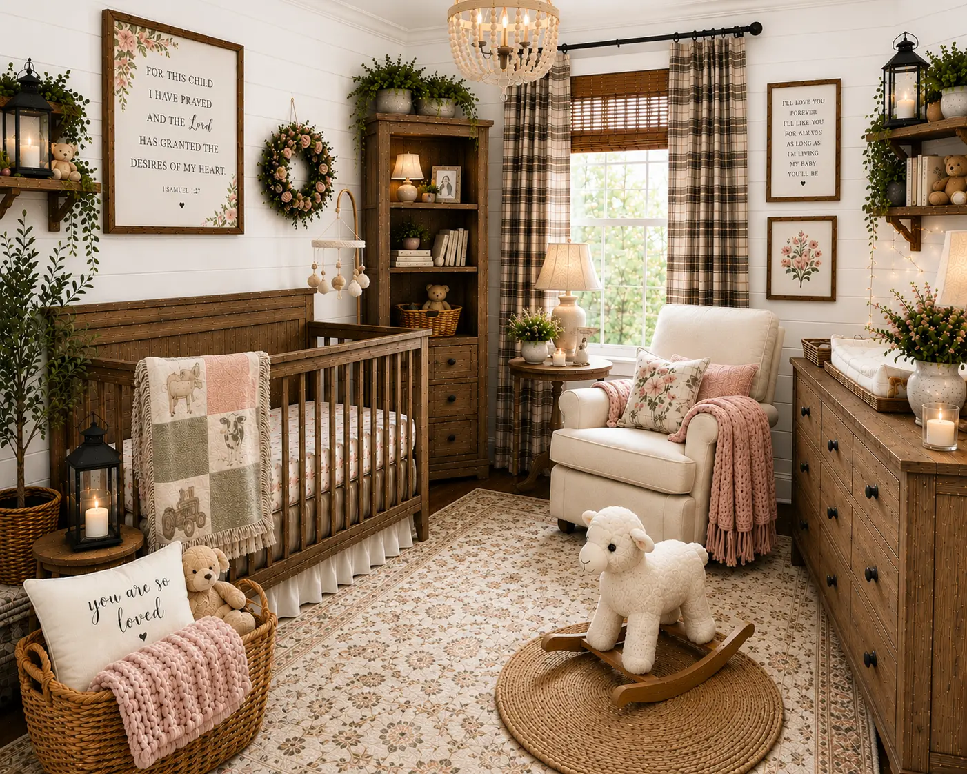 Shop the Look: Farmhouse Feminine Baby Room