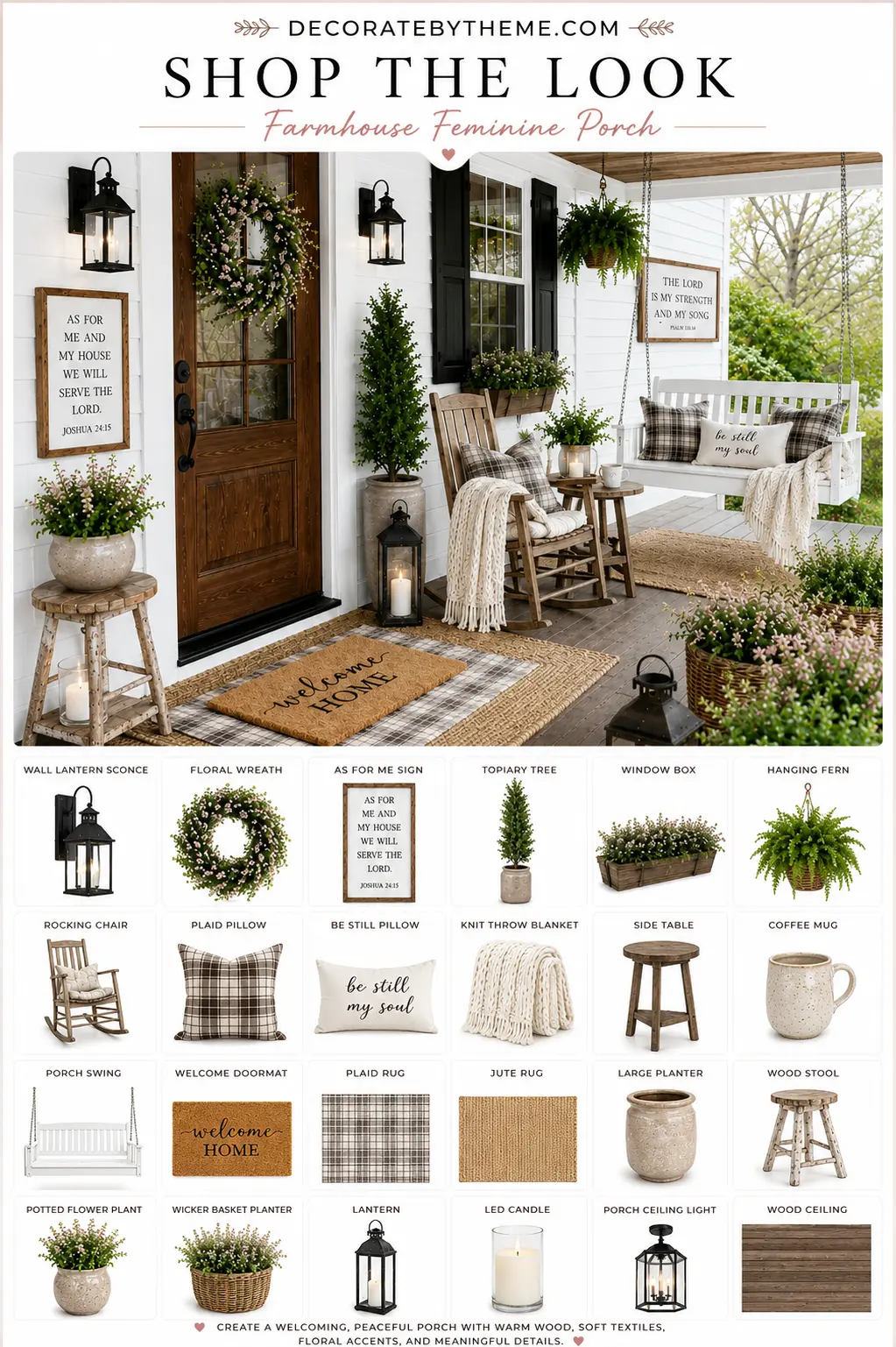 Farmhouse Feminine Bathroom Decor Shop the Look