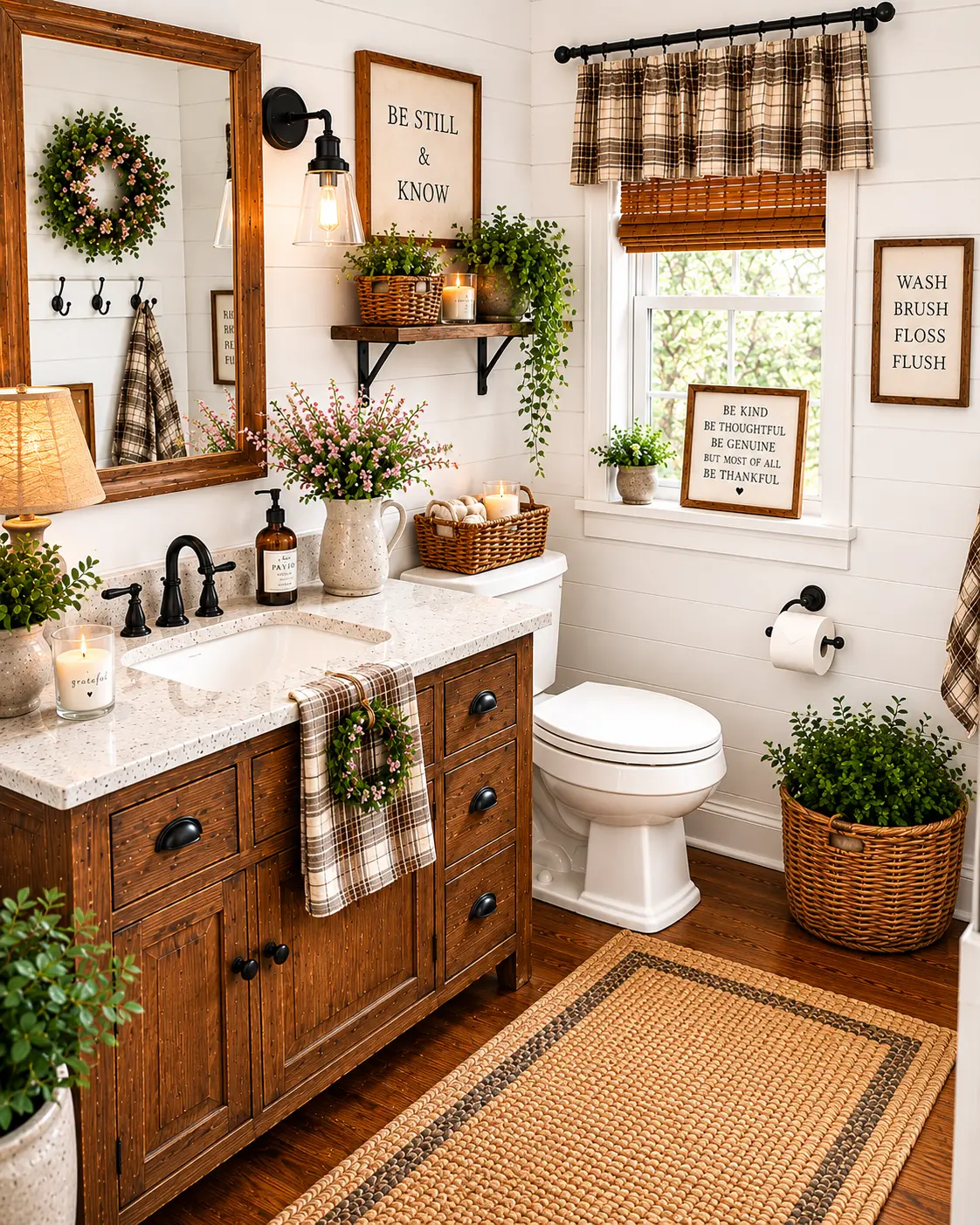 Shop the Look: Farmhouse Feminine Bathroom