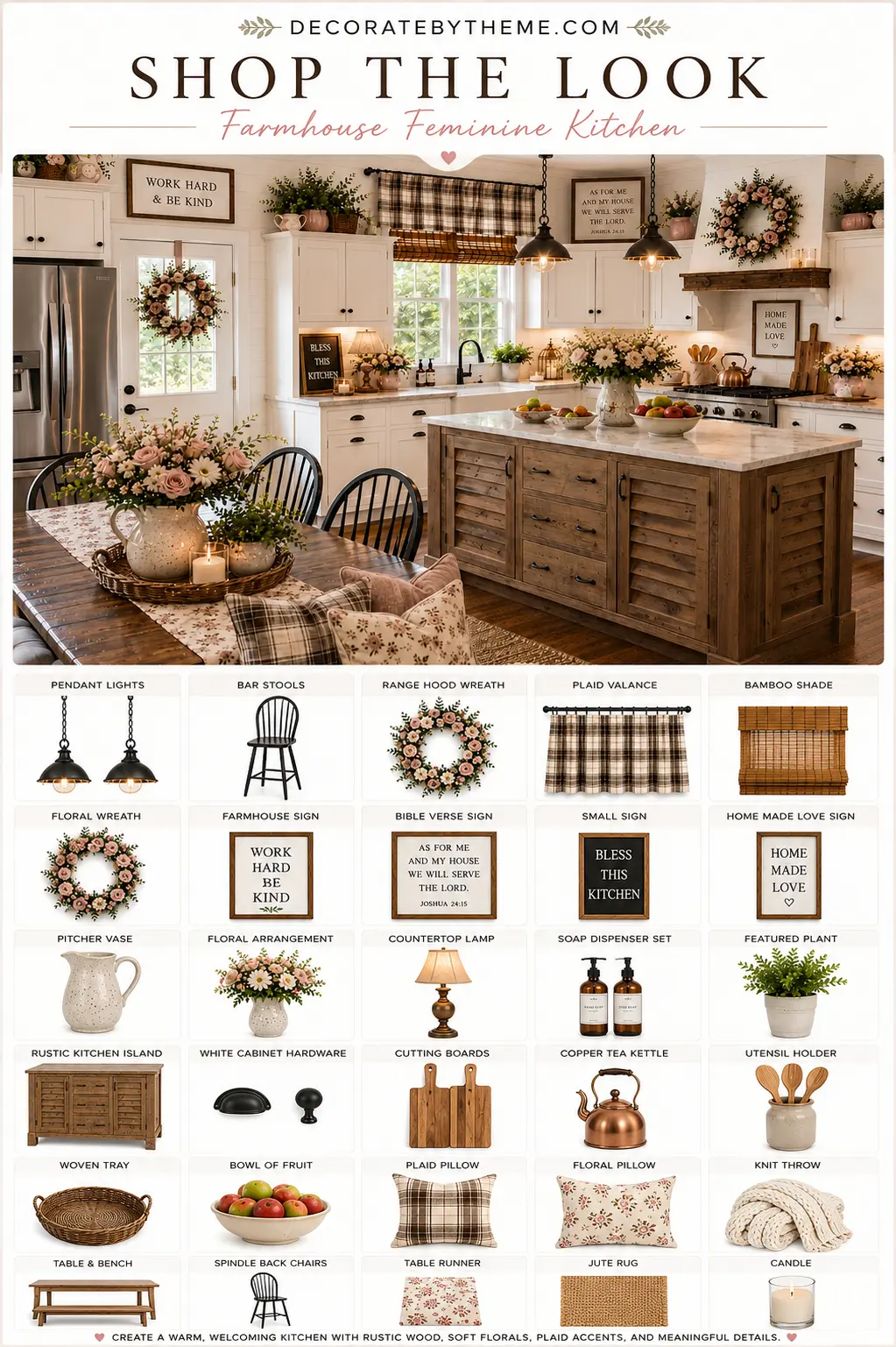 Farmhouse Feminine Bathroom Decor Shop the Look
