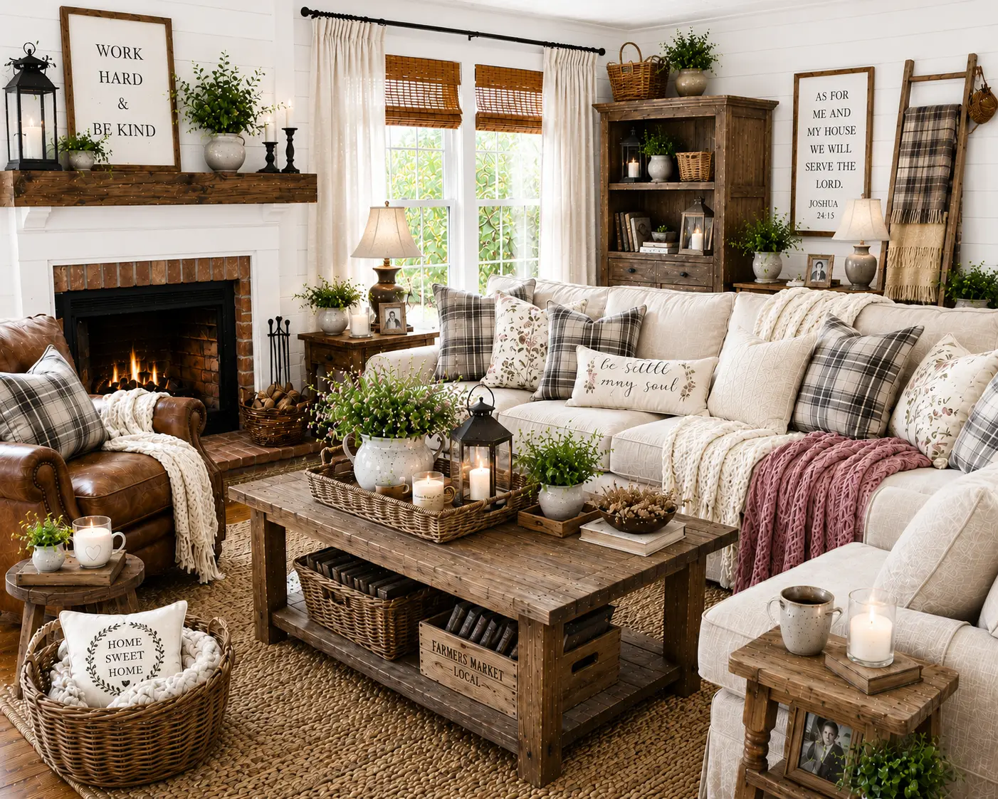 Shop the Look: Farmhouse Feminine Living Room