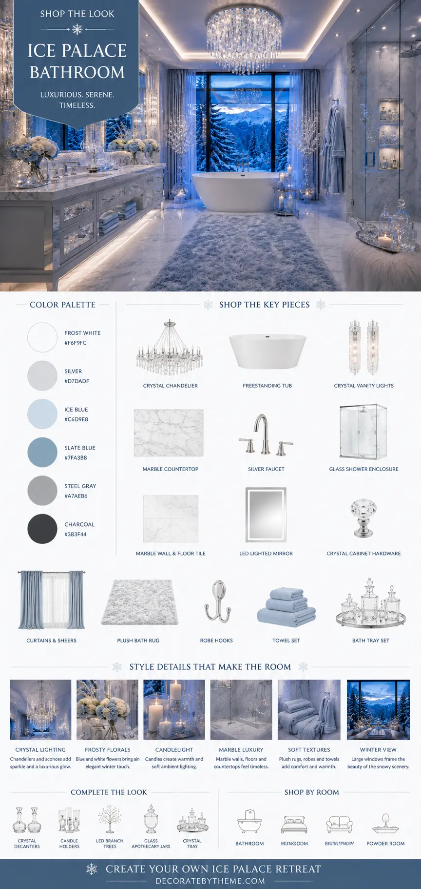 Ice Palace Bathroom Decor Shop the Look