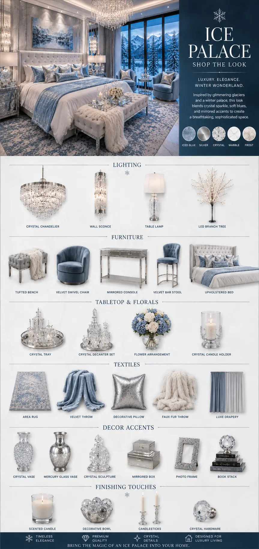 Ice Palace Bedroom Decor Shop the Look