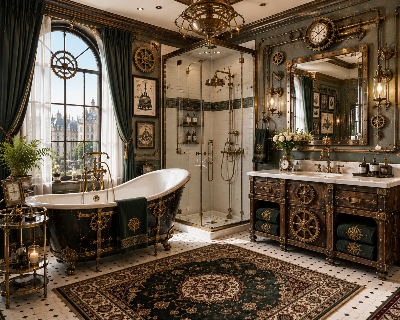 Steampunk Bathroom Shop the Look