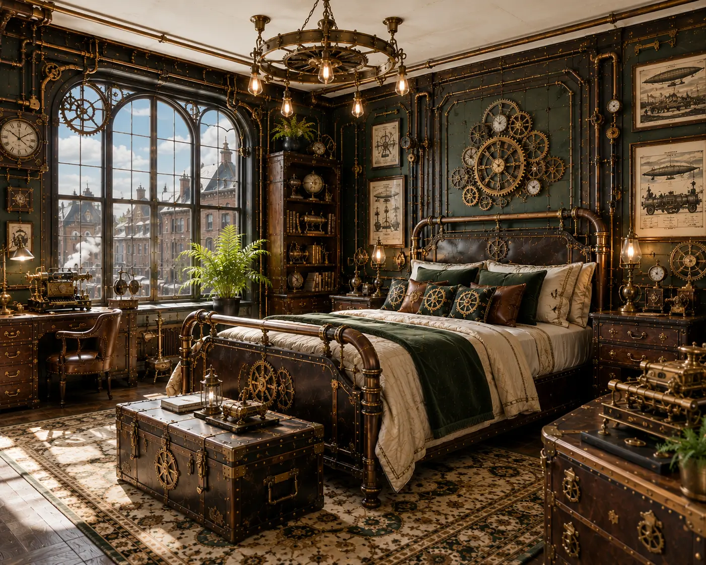 Steampunk Bedroom Shop the Look