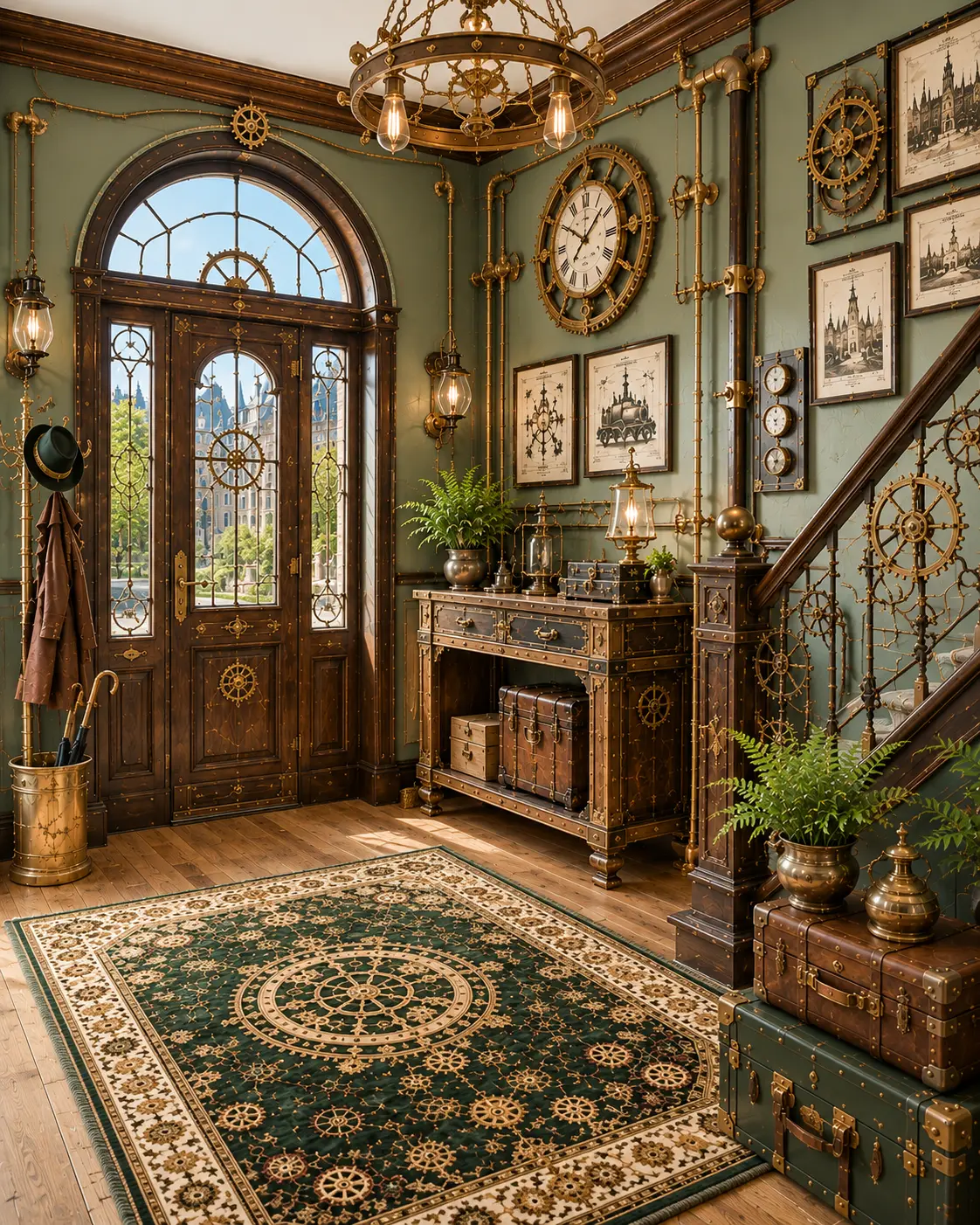 Steampunk Entryway Shop the Look
