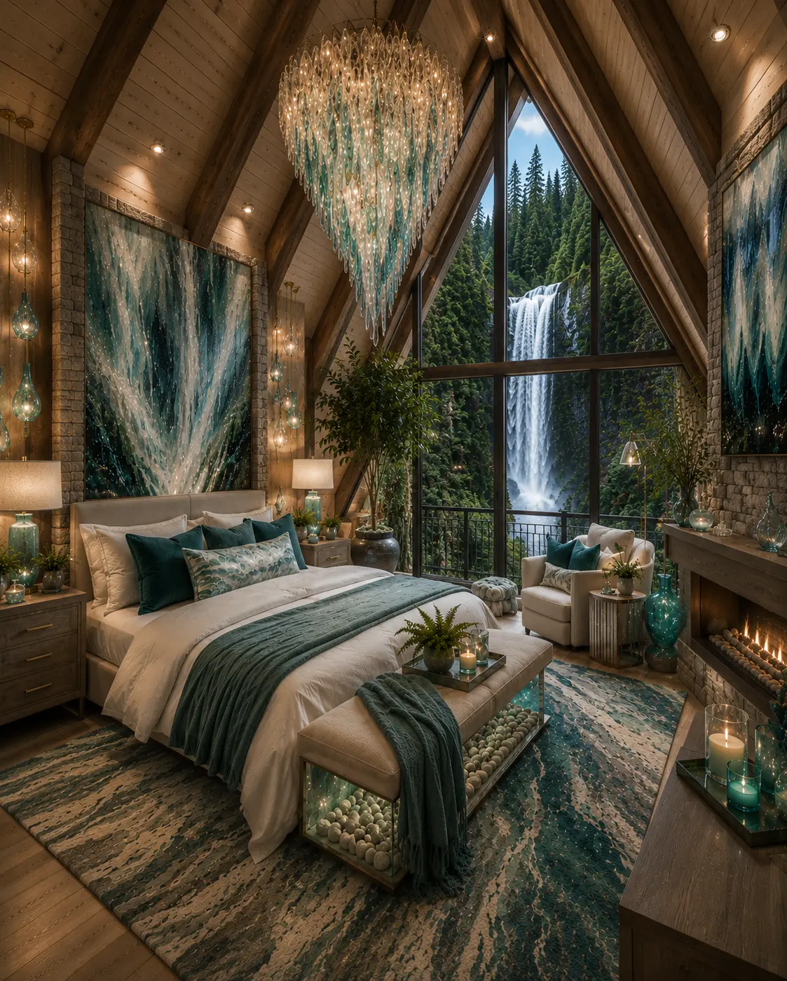 Oregon Waterfall Sanctuary Bedroom Shop the Look