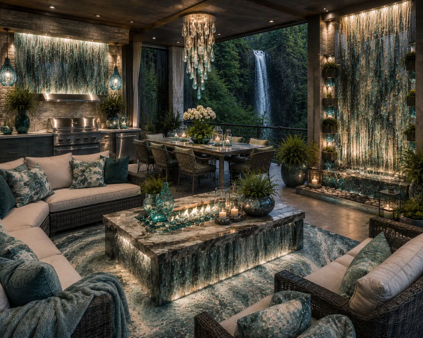 Oregon Waterfall Sanctuary Patio Shop the Look